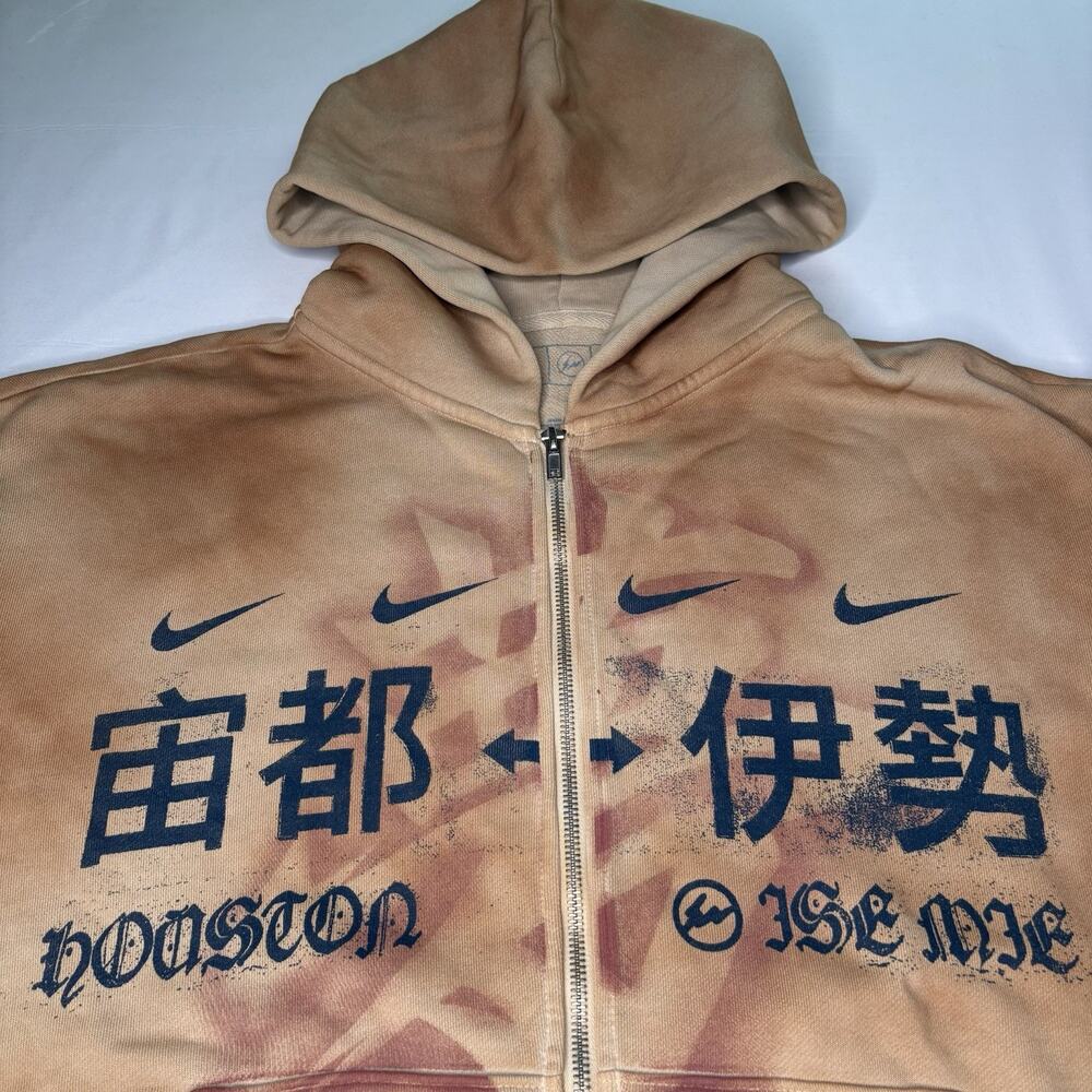 Travis Scott Nike Cactus Jack x Fragment Houston to Ise Mie Zip Hoodie S New - Picture 5 of 16
